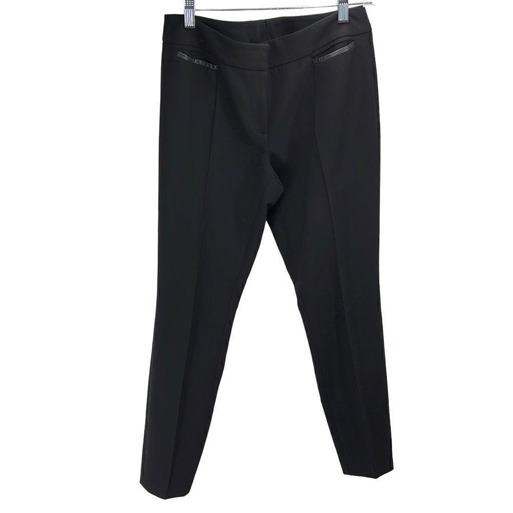 Classiques Entier Women's Dress Pants Zipper Trouser Office Pleated Black Size 4